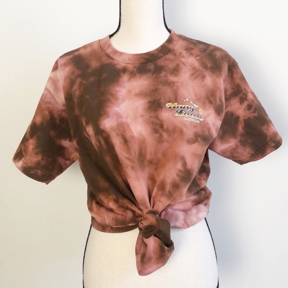 Alstyle Hawaiian Boho Hang Loose Kick Back Hippie Streetwear Tie Dye Shirt Sz M - Picture 5 of 11